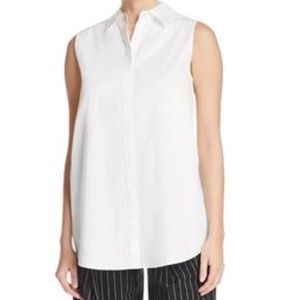 DKNY Small Collared Solid Button Down Shirt S NWT